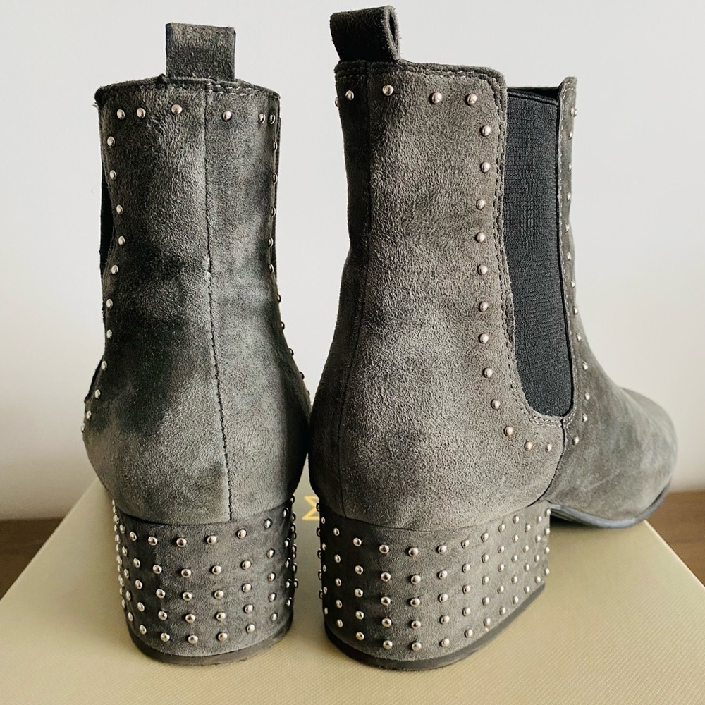 Gray Studded Booties - image 4